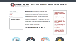 Desktop Screenshot of medowscpa.com